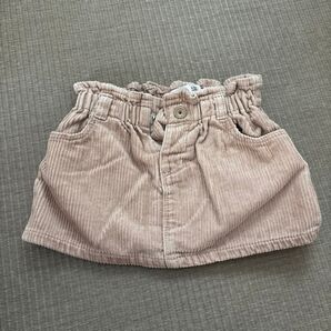 ZARA baby コーデュロイスカート 80cm ベージュ