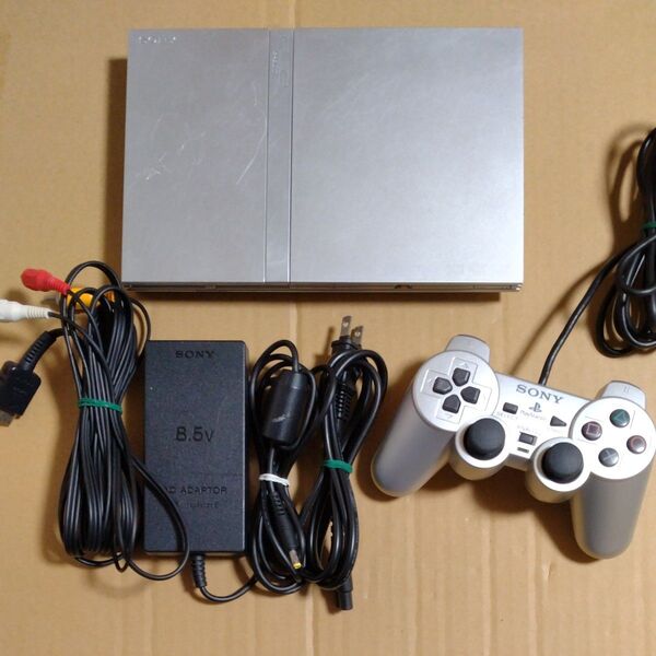 【PS2】 プレイステーション2 本体 SCPH-77000SS (サテン・シルバー)