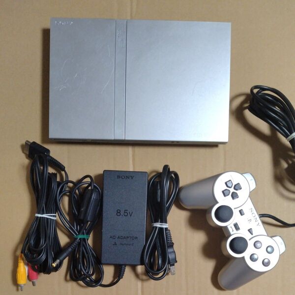 【PS2】 プレイステーション2 本体 SCPH-77000SS (サテン・シルバー)