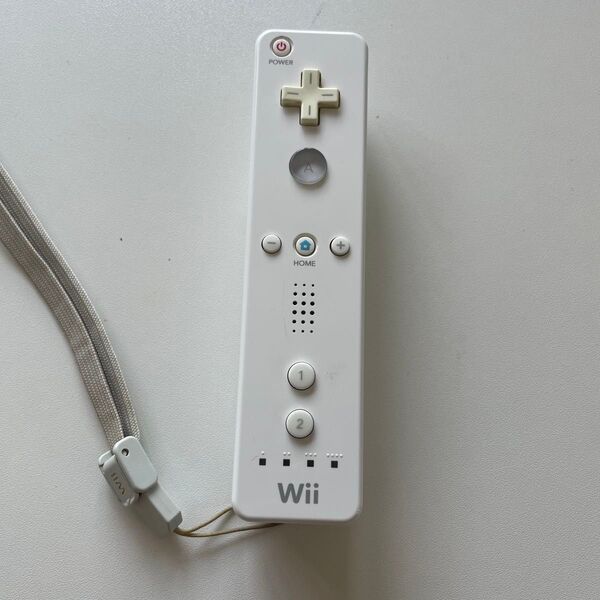 Wiiリモコン ストラップ付き ホワイト 白