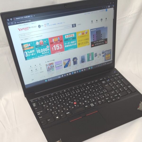 ThinkPad E15 中古ノートパソコン メモリ16GB Ryzen5 美品 バッテリー良好