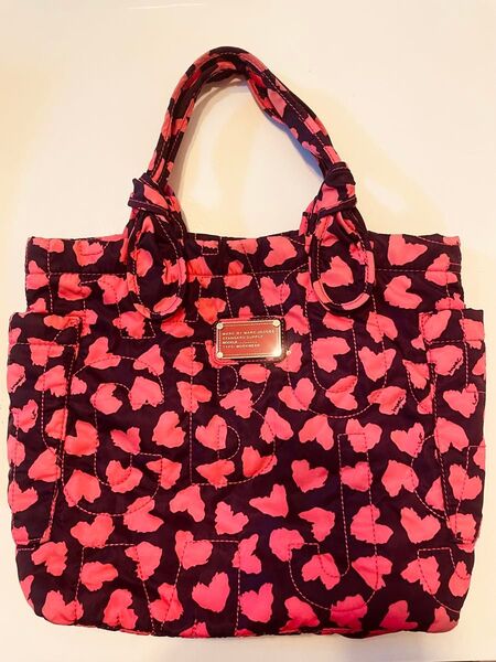 MARC BY MARC JACOBS キルティングトートバッグ ピンク×ブラック