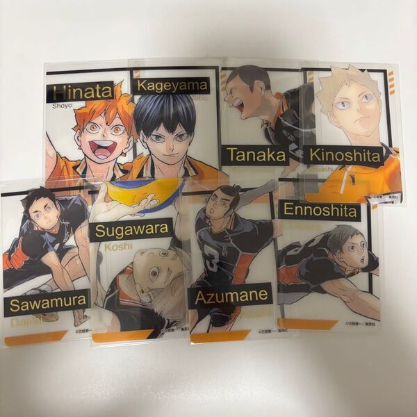 ハイキュー ファンパーク 箔押し クリアカード コレクション 烏野 ③