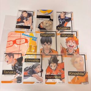 ハイキュー ファンパーク 箔押し クリアカード コレクション アートコースター 烏野 ①