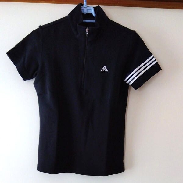 adidasハーフジップ S