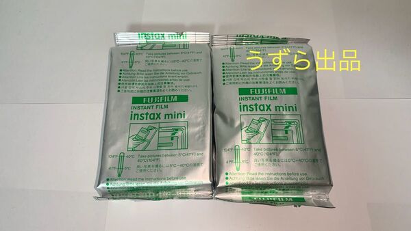 【新品未使用】富士フイルム FUJIFILM チェキカメラ用フィルム instax mini 10枚 2個セット