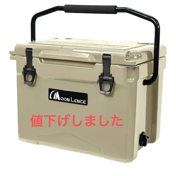 MOON LENCE クーラーボックス 大容量 25QT (23L)/5日保冷 ハードクーラーボックス アウトドア キャンプ