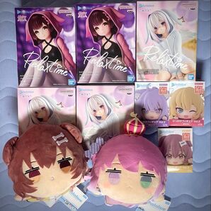 ホロライブ プライズ品10点セット(フィギュア、寝そべりぬいぐるみ)