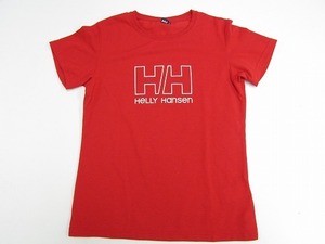 I1769：ヘリーハンセンHELLY HANSENレディース半袖TシャツMドライ速乾シャツ赤アウトドア登山：3