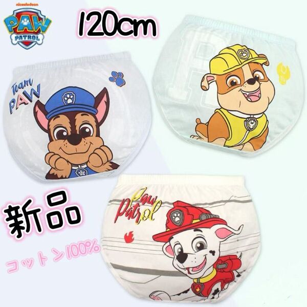 男の子ブリーフパンツ下着肌着保育園幼稚園3点セットパウパトロール120cm