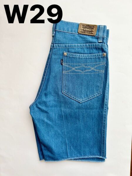 【赤字セール!】Levi's デニムショートパンツ W29 ブルーmov'in on美品ビンテージTALON激レアセール