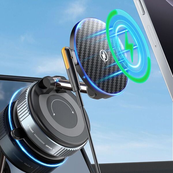 【価格交渉大歓迎!】スマホホルダー 車 MagSafe充電 車載スマホホルダー 3折りたたみ式真空吸着式車 スマホスタンド
