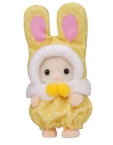 シルバニアファミリー 赤ちゃんカラフルウサギコスチューム マーガレットウサギの赤ちゃん ルチアナ 黄色