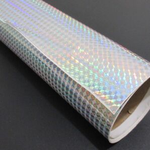 【工作材料・DIY端材】キラキラ反射シート カッティングシート マーキングフィルム端材 粘着剤付き塩化ビニールシート 不透過