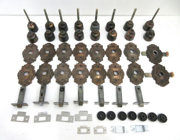 【中古DIY部材】握り玉 ドアノブまとめ売り 昭和レトロ ビンテージ 古物 骨董品