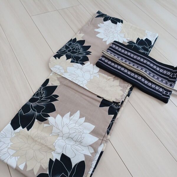 新品☆呉服屋♪大人上品な芍薬 人気色 夏着物 浴衣3点セット