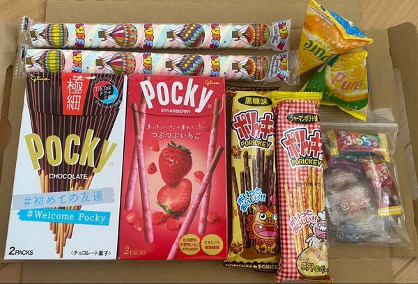 お菓子詰め合わせ ポッキー ポリッキー ぷっちょ キャンディ ピュレグミミニ ビックマシュマロ 駄菓子