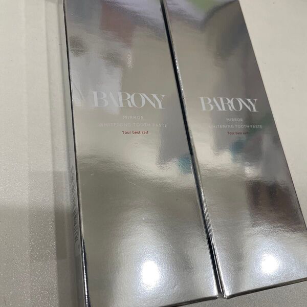 バロニー BARONY MIRROR WHITENING TOOTHPASTE 歯磨き粉 ホワイトニング 50g×2セット