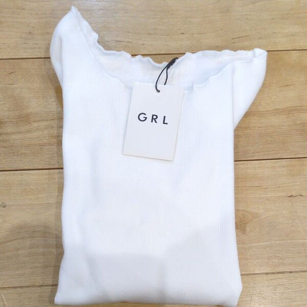 新品 未使用品 GRL 白 トップス Mサイズ