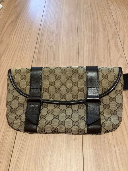 GUCCI グッチ GGキャンバス ウエストポーチ