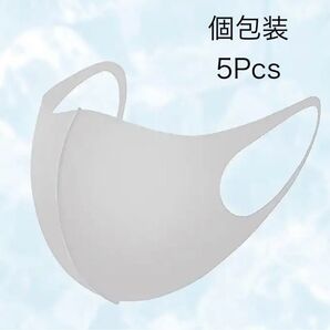 洗える冷感布マスク(男女兼用普通サイズ) 5枚
