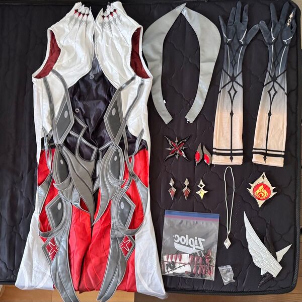 三分妄想 原神 アルレッキーノ コスプレ衣装 XL (中古)