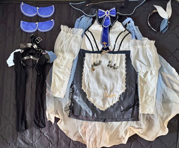 UWOWO 原神 エウルア メイド コスプレ 衣装のみ XXL (中古)