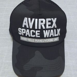 AVIREX SPACE WALK メッシュキャップ 黒 ブラック 帽子 メンズ