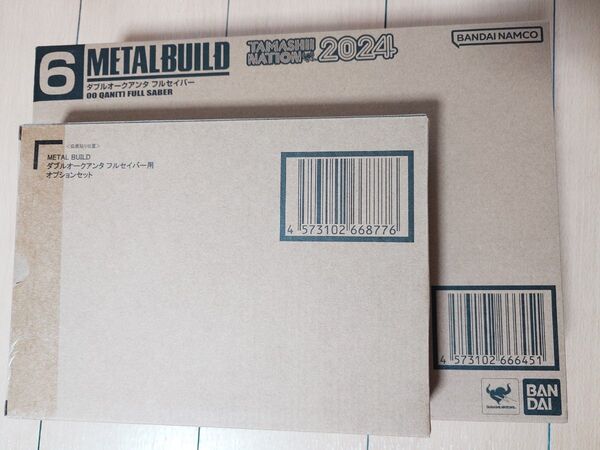 METAL BUILD ダブルオークアンタ フルセイバー 本体+オプションパーツ2点セット