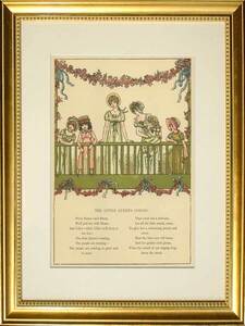 【特価】　≪　　ケイト グリーナウェイ　　≫　　オリジナル木版画　　　 MARIGOLD　GARDEN　ⅩⅤ　　1880年　　KATE GREENAWAY