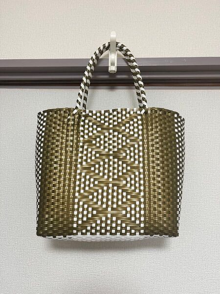 メルカドカゴバッグ大容量軽量職人肩に掛けるok