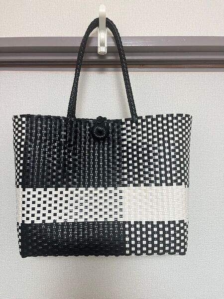 メルカドカゴバッグ軽量職人大容量肩に掛けるok