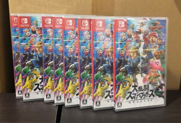 大乱闘スマッシュブラザーズ Nintendo Switch 8本セット 新品未開封 シュリンク付き