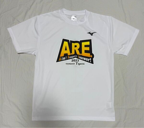 ミズノ 阪神タイガース 2023 チームスローガンTシャツ ホワイト XLサイズ