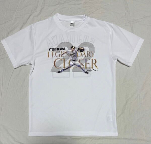 ミズノ 阪神タイガース 藤川球児 引退記念Tシャツ ホワイト