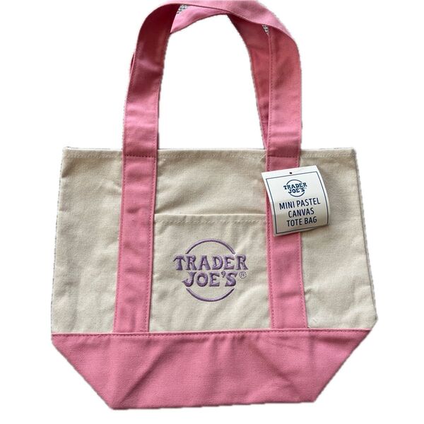 Trader Joe sトレーダージョーズ ミニトートバッグ ミニキャンバストートバッグ