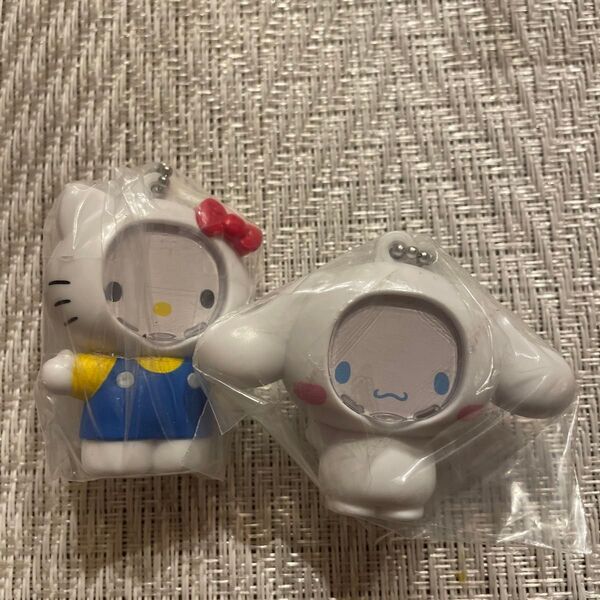 サンリオキャラクターズ フォトフレームマスコット キーホルダー シナモン シナモロール ハローキティ ガチャ