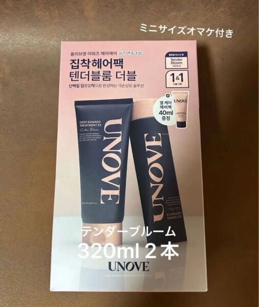 アノブ UNOVE 大容量 ディープダメージトリートメントEX テンダーブルーム 320ml2本