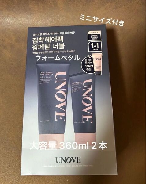 アノブ 大容量 ディープダメージトリートメントEX ウォームペタル 320ml2本セット ノーウォッシュトリートメント付き