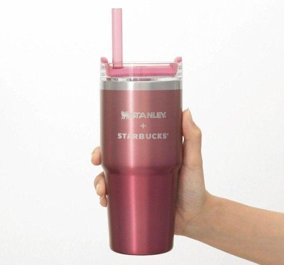スタバ☆STARBUCKS 3WAYステンレスタンブラーSTANLEYグラデーションクランベリー414ml