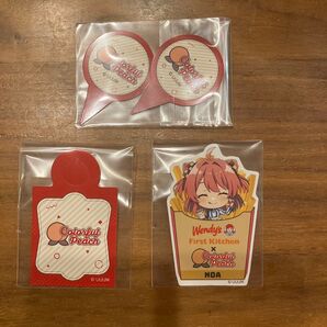 カラフルピーチ からぴち のあさん ウェンディーズ ステッカー ストロータグ ドリンクタグ ピック
