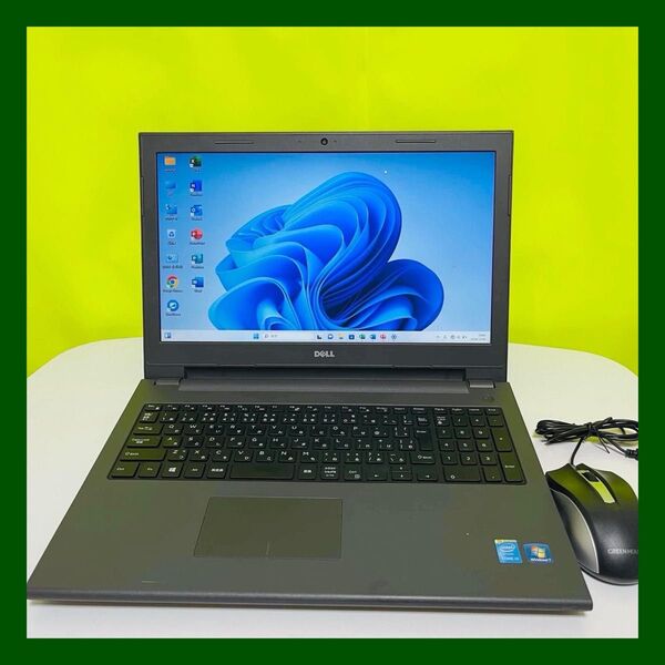 T163 DELLノートパソコンSSDサクサク Windows11オフィス付き