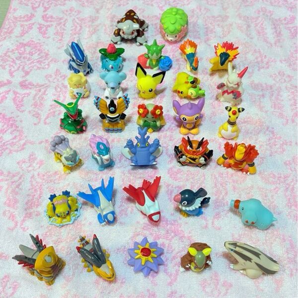 ポケモンキッズ30体+大きいシェイミ ヒードラン ポケモン 指人形 フィギュア