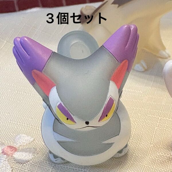 3個 ブニャット アズマオウ ゲンガー クリア ポケモンキッズ 指人形フィギュア