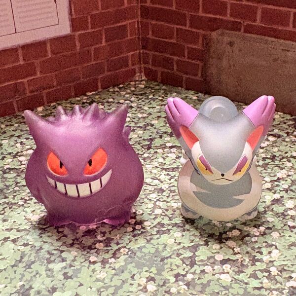 ブニャットとゲンガーのクリア ポケモンキッズ 指人形 2個 ポケモン フィギュア