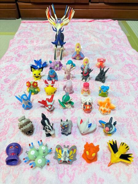 ポケモンキッズ30体 大きいゼルネアス クレセリア ポケモン 指人形 フィギュア