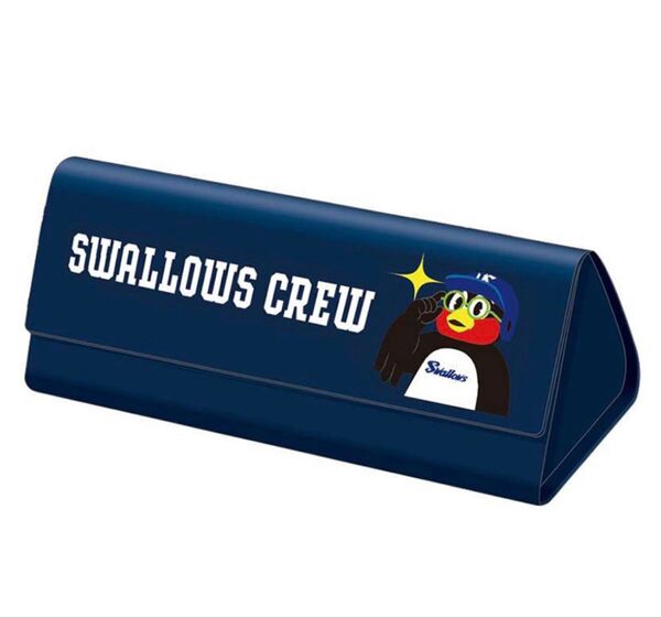 つば九郎 メガネケース 東京ヤクルトスワローズ Swallows CREW 折りたたみ眼鏡ケース【新品、未開封】