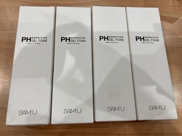 【未使用】SAM'U サミュPHセンシティブジェルフォーム150ml×4本