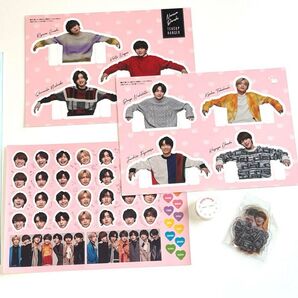 なにわ男子 ステッカー ティーブレイクセット ボトルキャップ クリアスタンド