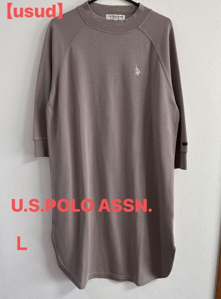 【usud】U.S.POLO ASSN. * 7分袖ワンピース